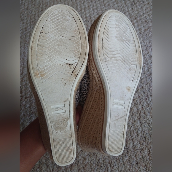 Toms Monica Espadrille Wedges Sandals size 7.5 - Picture 5 of 14